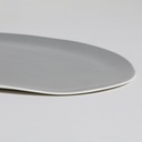 BANDEJA PLANA CAPRI GREY 43X22 CM VASSA