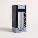 SET X 4 TAZAS GRATED EN RACK 285 ML