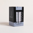 SET X 4 TAZAS CUBES EN RACK 230 ML