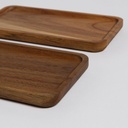 SET X 2 BANDEJITAS RECTANGULARES DE ACACIA 20X11 C