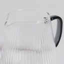 JARRA DE BOROSILICATO CON MANGO NEGRO 500 ML