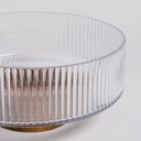 BOWL DE VIDRIO CON BASE DE ACACIA 1,2 L