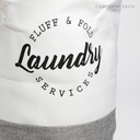 CESTO LAUNDRY 1,2,3 GRIS 45X35DIAM
