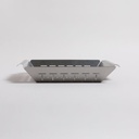 BANDEJA PARA PARRILLA DE ACERO INOXIDABLE 35X29 CM VASSA HOME