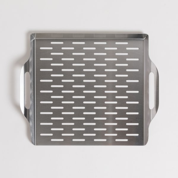 BANDEJA PARA PARRILLA DE ACERO INOXIDABLE 37X30 CM VASSA HOME