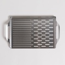 BANDEJA RECTANGULAR PARA PARRILLA DE ACERO INOXIDABLE 40X25 CM VASSA HOME