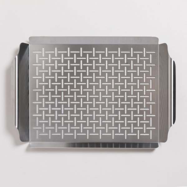 BANDEJA RECTANGULAR PARA PARRILLA DE ACERO INOXIDABLE 44X30 CM VASSA HOME