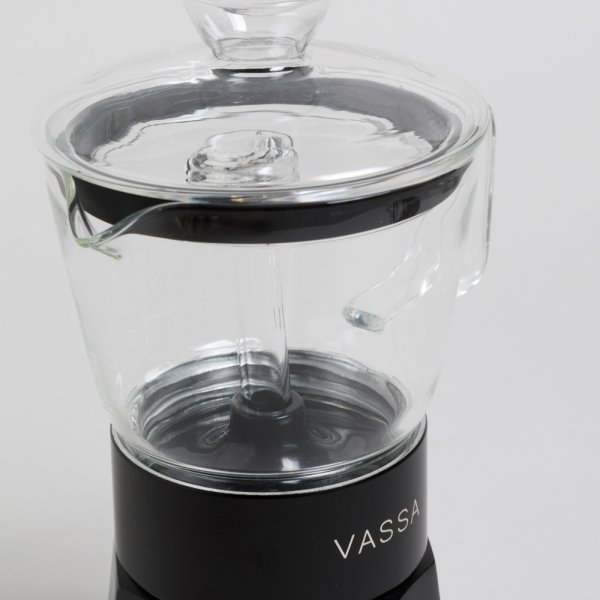 CAFETERA TIPO ITALIANA DE BOROSILICATO 240 ML VASSA HOME