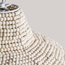 LAMPARA COLGANTE DE ACERO Y MADERA 52X59 CM