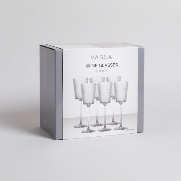 SET X 6 COPAS VITTORIA 250 ML VASSA HOME
