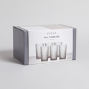 SET X 6 VASOS ALTOS VITTORIA 450 ML VASSA HOME