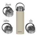 BOTELLA DEPORTIVA AKWA ACERO INOX 650 CC CENIZA WATERDOG