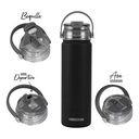 BOTELLA DEPORTIVA AKWA ACERO INOX 650 CC NEGRO WATERDOG