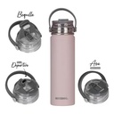 BOTELLA DEPORTIVA AKWA ACERO INOX 650 CC ROSA WATERDOG
