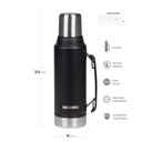 TERMO WATERDOG OMBÚ 1 LT MANIJA PICO CEBADOR NEGRO