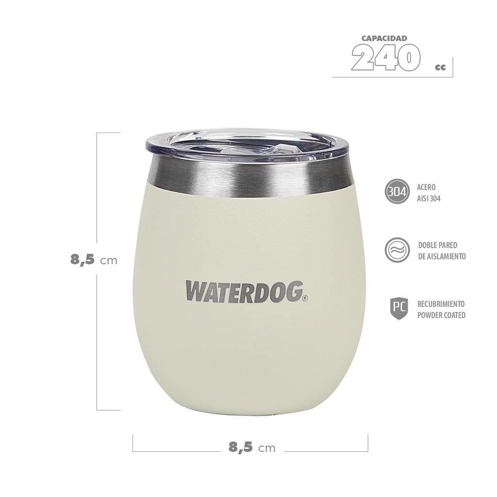 COPON 240 CC CENIZA ACERO INOX  WATERDOG