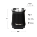 MATE ZOILO 240 CC NEGRO ACERO INOX WATERDOG