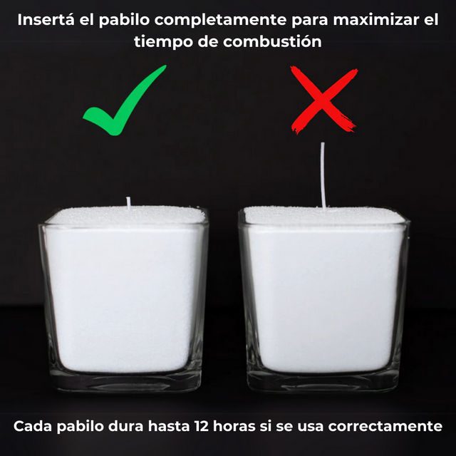 PABILO 30 UNIDADES SOUL CANDLE