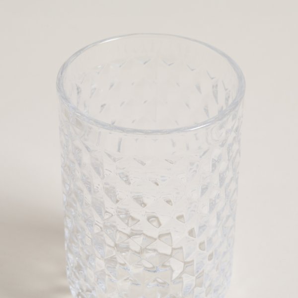 SET X 6 VASOS ALTOS ROMB 350 ML
