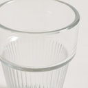 VASO CON BASE RAYADA 150 ML