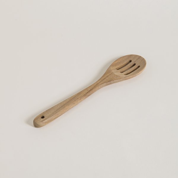CUCHARA ACANALADA DE MADERA DE ACACIA 30,5 CM