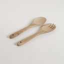 SET DE CUBIERTOS PARA ENSALADA DE MADERA DE ACACIA