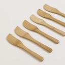 SET X 12 CUCHILLOS PARA UNTAR DE MADERA 16 CM