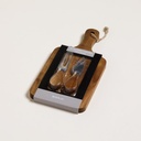 TABLA Y UTENSILIOS PARA QUESO DE ACACIA KIKAR 28,5