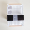 ESCURRIDOR DE PLATOS CON PORTA UTENSILIOS 43X31 CM