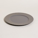 PLATO DE SITIO GREY & GOLD CIRCULOS 33 CM