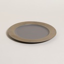 PLATO DE SITIO GREY & GOLD FACET 33 CM
