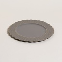 PLATO DE SITIO GREY & GOLD FLORES 33 CM