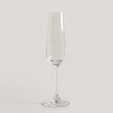 SET X 6 COPAS DE CHAMPAGNE CRISTAL DE BOHEMIA CORV