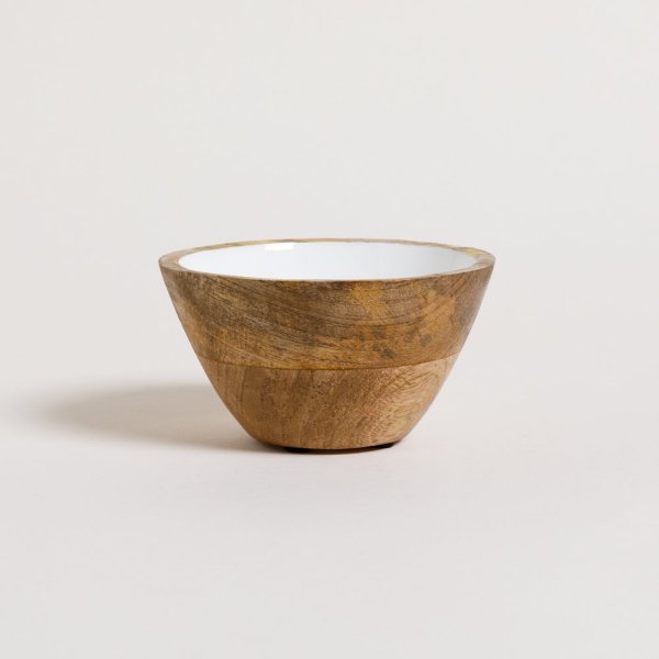 BOWL DE MADERA ESMALTADA SAHA 300 ML
