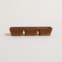 COPETINERO RECTO 3 DIVISIONES NOIX 25,5X9 CM