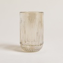 SET X 6 VASOS ALTOS STRIPES CHAMPAGNE 350 ML
