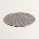 INDIVIDUAL REDONDO PUNE GRIS 38 CM