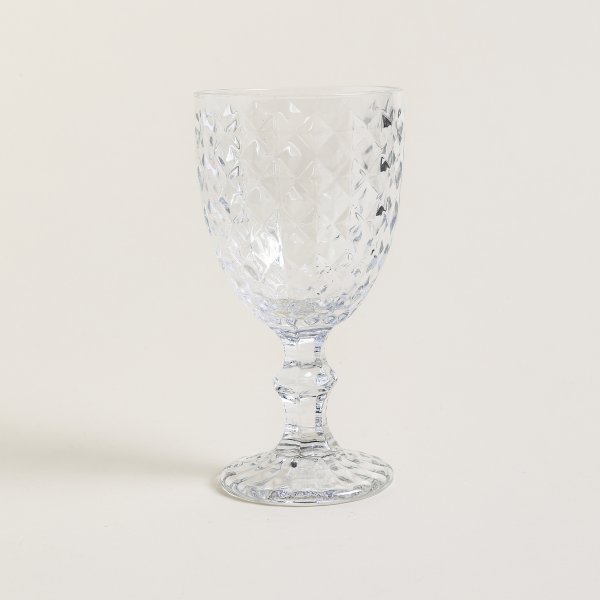 SET X 6 COPAS DE VIDRIO DIAMANTE 350 ML