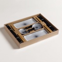 SET DE SUSHI RECTANGULAR PARA 2 KAITO 18,5X7,5 CM