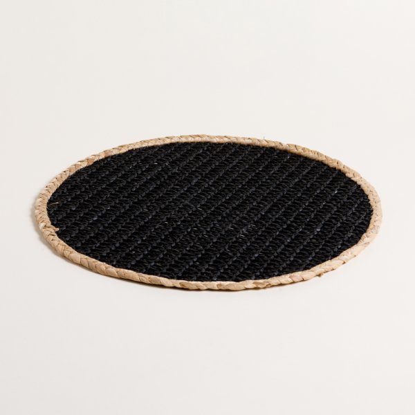 INDIVIDUAL REDONDO PUNE NEGRO 38 CM