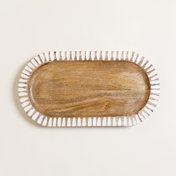 BANDEJA OVALADA SUNDARA 45X24 CM