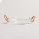 BOWL CON MANIJAS DE RATAN MILVIO 4X23 CM