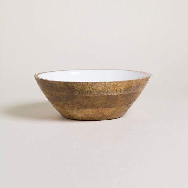 BOWL DE MADERA ESMALTADA SAHA 3000 ML