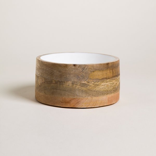 BOWL RECTO DE MADERA ESMALTADA SAHA 1800 ML