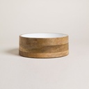 BOWL RECTO DE MADERA ESMALTADA SAHA 3000 ML