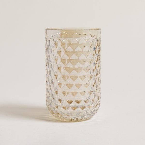SET X 6 VASOS ALTOS ROMB CHAMPAGNE 350 ML