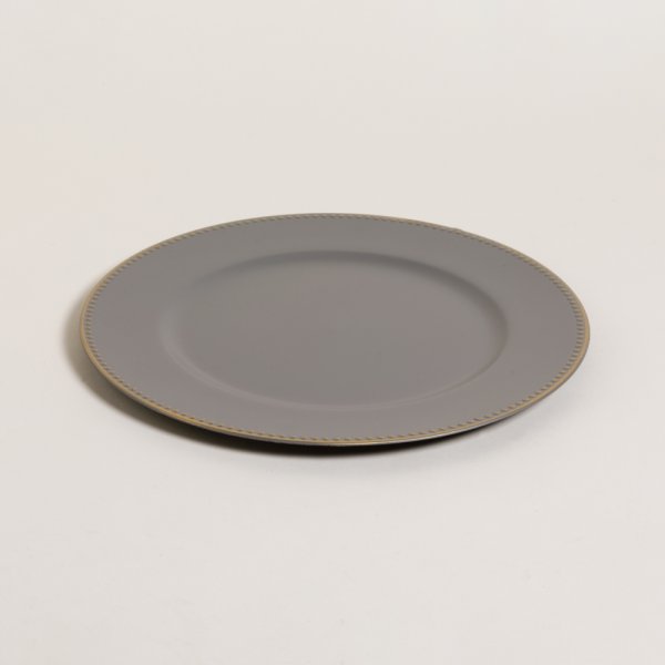 PLATO DE SITIO GREY & GOLD PUNTOS 33 CM