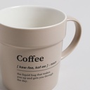 MUG KAFFA GREY 400 ML VASSA HOME