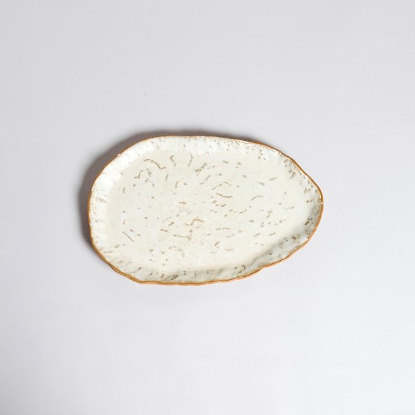BANDEJA OVAL BADAIN 32X20 CM VASSA HOME