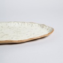 BANDEJA OVAL BADAIN 32X20 CM VASSA HOME